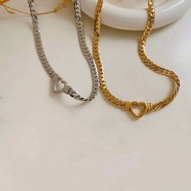 Γυναικείο Ατσάλινο Κολιέ Καρδιά – Women’s Steel Necklace
