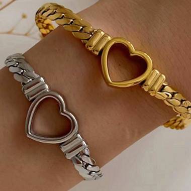 ΓΥΝΑΙΚΕΙΑ ΑΤΣΑΛΙΝΑ ΒΡΑΧΙΟΛΙΑ -WOMEN'S STEEL BRACELET