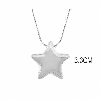 Γυναικείο Ατσάλινο Κολιέ Με Αστέρι – Women’s Steel Necklace