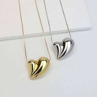 Γυναικείο Ατσάλινο Κολιέ Με Καρδιά – Women’s Steel Necklace