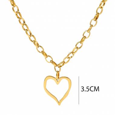 Γυναικείο Ατσάλινο Κολιέ Με Καρδιά – Women’s Steel Necklace