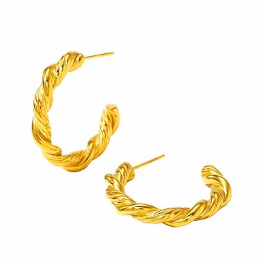 Γυναικεία Ατσάλινα Σκουλαρίκια Κρίκοι - Women's Steel Earrings