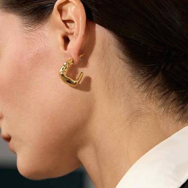 Γυναικεία Ατσάλινα Σκουλαρίκια Καρφωτά - Women's Steel Earrings