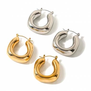 Γυναικεία Ατσάλινα Σκουλαρίκια Κρίκοι - Women's Steel Earrings