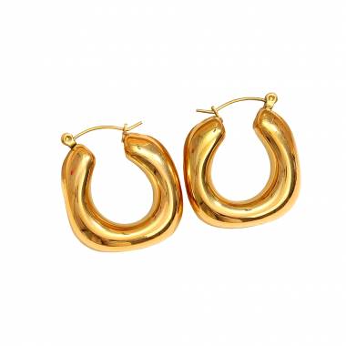 Γυναικεία Ατσάλινα Σκουλαρίκια Κρίκοι - Women's Steel Earrings