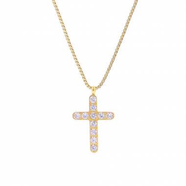 Γυναικείο Ατσάλινο Κολιέ Με Σταυρό – Women’s Steel Necklace