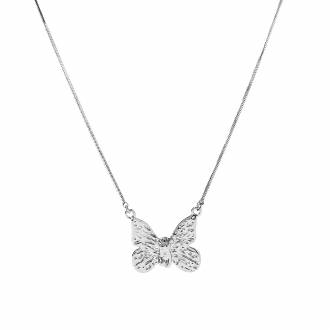 Γυναικείο Ατσάλινο Κολιέ Με Πεταλούδα – Women’s Steel Necklace