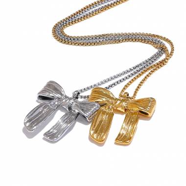 Γυναικείο Ατσάλινο Κολιέ Με Φιογκάκι – Women’s Steel Necklace