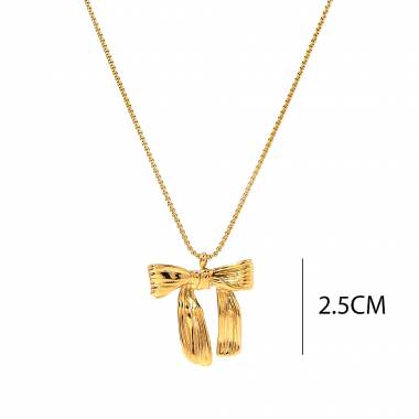 Γυναικείο Ατσάλινο Κολιέ Με Φιογκάκι – Women’s Steel Necklace