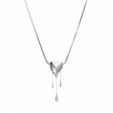 Γυναικείο Ατσάλινο Κολιέ Με Καρδιά – Women’s Steel Necklace