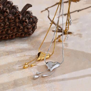 Γυναικείο Ατσάλινο Κολιέ Με Καρδιά – Women’s Steel Necklace