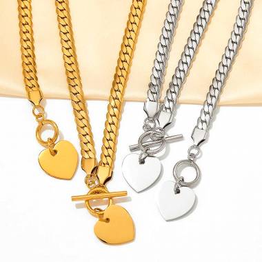 Γυναικείο Ατσάλινο Κολιέ Με Καρδιά – Women’s Steel Necklace