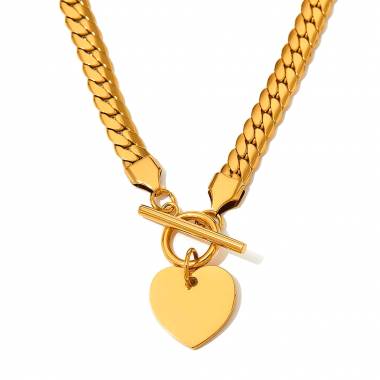 Γυναικείο Ατσάλινο Κολιέ Με Καρδιά – Women’s Steel Necklace