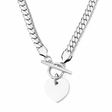 Γυναικείο Ατσάλινο Κολιέ Με Καρδιά – Women’s Steel Necklace