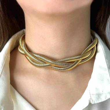 Γυναικείο Ατσάλινο Κολιέ Chocker – Women’s Steel Necklace