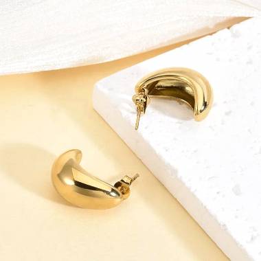 Γυναικεία Ατσάλινα Σκουλαρίκια Καρφωτά - Women's Steel Earrings