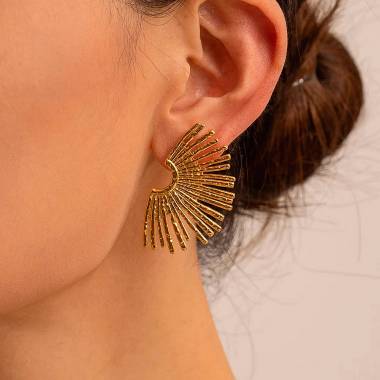 Γυναικεία Ατσάλινα Σκουλαρίκια Καρφωτά - Women's Steel Earrings