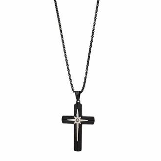 Ανδρικό Ατσάλινο Κολιέ Σταυρός – Men’s Steel Necklace