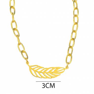 Γυναικείο Ατσάλινο Κολιέ Με Φτερό – Women’s Steel Necklace