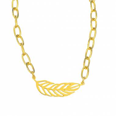 Γυναικείο Ατσάλινο Κολιέ Με Φτερό – Women’s Steel Necklace