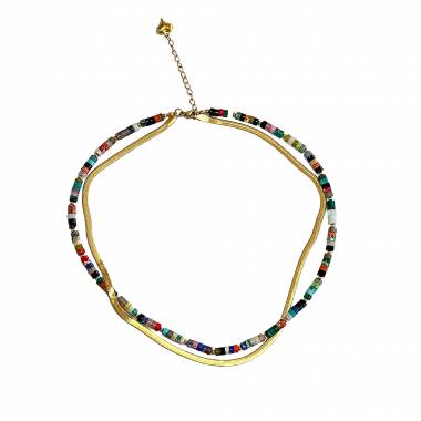Γυναικείο Ατσάλινο Κολιέ Με Χάντρες – Women’s Steel Necklace