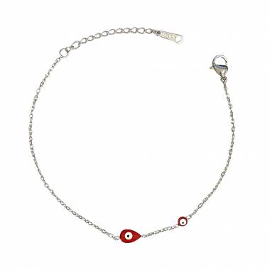 Γυναικείο Ατσάλινο Βραχιόλι Με Ματάκι - Women's Steel Bracelet