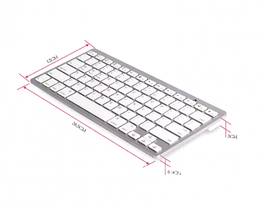 Ασύρματο Πληκτρολόγιο Bluetooth Λευκό BK3002