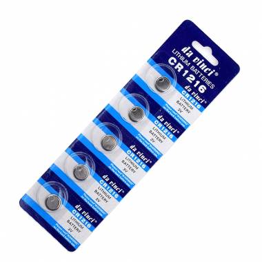 Μπαταρίες Λιθίου 5τμχ CR1216 3V Da Vinci