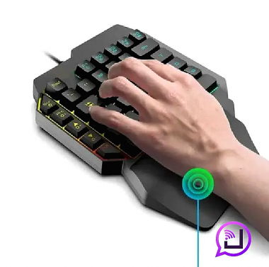 Πληκτρολόγιο Gaming RGB Ενός Χεριού JX-K8