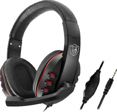 Ενσύρματα Ρυθμιζόμενα Ακουστικά Gaming GM-002 aux 3.5mm Black/Red Mat