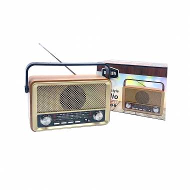 Hairun Retro Επιτραπέζιο Ραδιόφωνο Επαναφορτιζόμενο με Bluetooth HR511BT - Radio
