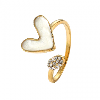 Γυναικείο Ατσάλινο Δαχτυλίδι Mε Καρδιά - Woman's Steel Ring