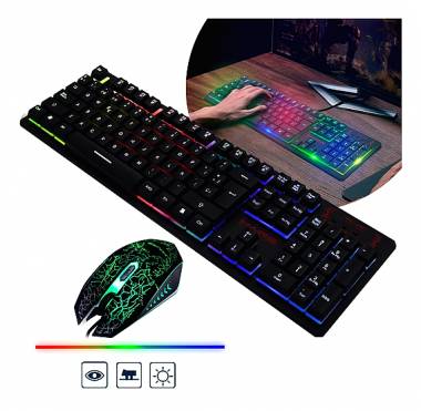 Σετ Gaming Πληκτρολόγιο & Ποντίκι RGB KT333