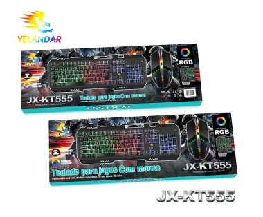 Σετ Gaming Πληκτρολόγιο & Ποντίκι RGB KT555