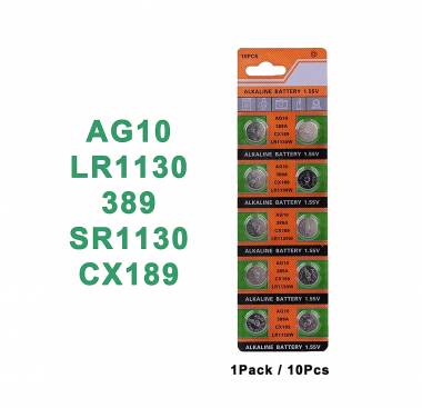 Μπαταρίες Λιθίου 10τμχ AG10-LR1130W-CX189-389A