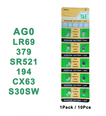 Μπαταρίες Λιθίου 10τμχ AG0-LR69W-CX63-379A-C30SW