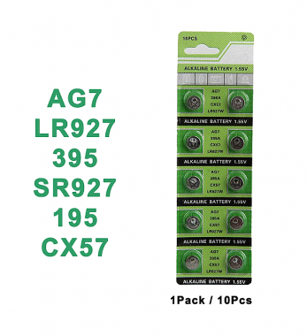 Μπαταρίες Λιθίου 10τμχ AG7-LR927W-CX57-395A
