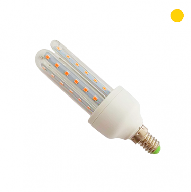 Led Λάμπα E14 AC85-265V 3000k 7w με ΚΙΤΡΙΝΟ Φωτισμό StarWin