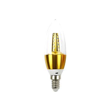 Led Λάμπα E14 Μπρονζέ Κερί AC-220V 4000k 5w