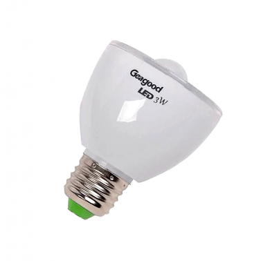 Led Λάμπα E27 Spotlight με Φωτοκύτταρο AC220V 50Hz 6000k 3w Geagood