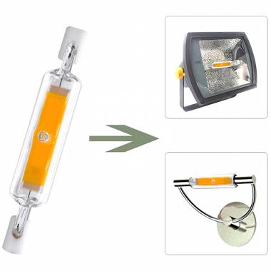 Led Λάμπα R7S 78mm 6W 230V COB 500LM 360° 4000K R&H
