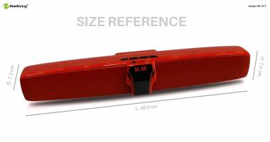 Φορητό Ηχείο Μπάρα Bluetooth Usb Αux Ραδιόφωνο New Rixing NR-7017 10w