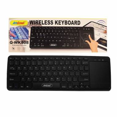 Aσύρματο Πληκτρολόγιο USB με Touchpad Μαύρο Q-WK808 Andowl