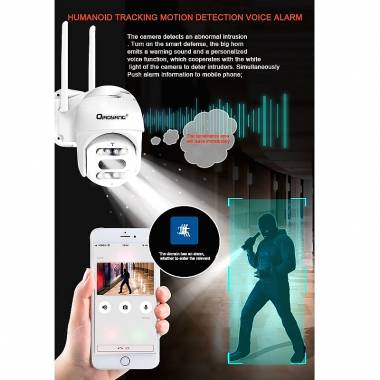Qiaoyang IP Κάμερα Παρακολούθησης Wi-Fi 1080p QA-HD300