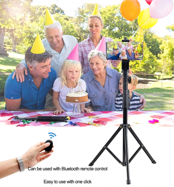 Τρίποδο & Selfie Stick  Bluetooth 2 σε 1 QA-T652