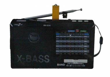 Φορητό Ραδιόφωνο Επαναφορτιζόμενο Φακό USB & Bluetooth RS-323U