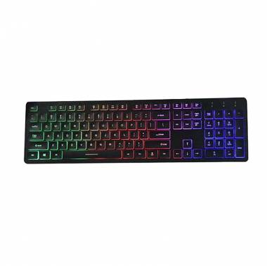 Gaming Ενσύρματο φωτιζόμενο πληκτρολόγιο RGB Andowl Q30K-RGB - Multimedia Keyboard