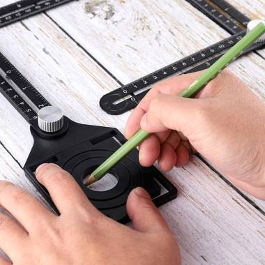 Τετράπλευρος Αλουμινένιος Χάρακας - Multi-Functional template tool