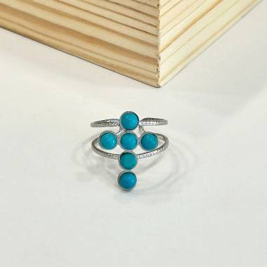 Γυναικείο Ατσάλινο Δαχτυλίδι Με Σταυρό - Woman's Steel Ring