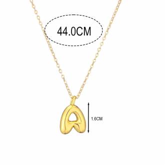 Γυναικείο Ατσάλινο Κολιέ Μονόγραμμα Α - Women's Steel Necklace Monogram A